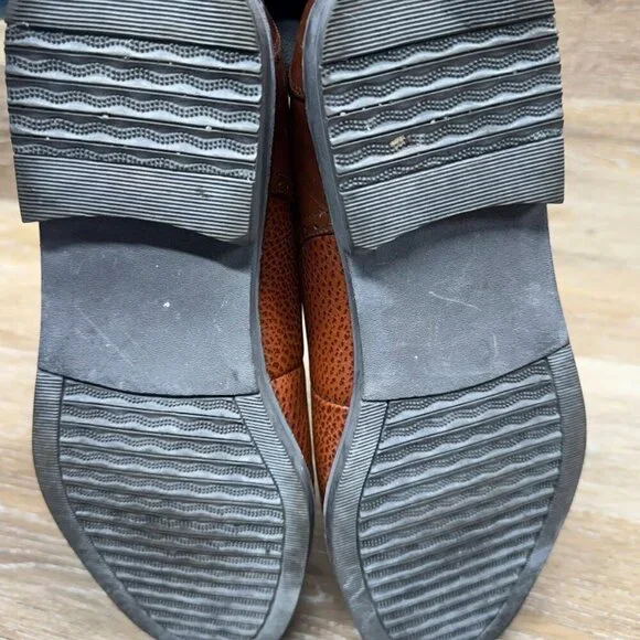 Zota Brown Leather Cap Toe Oxford Shoes Men's Size 11 - Picture 4 of 6